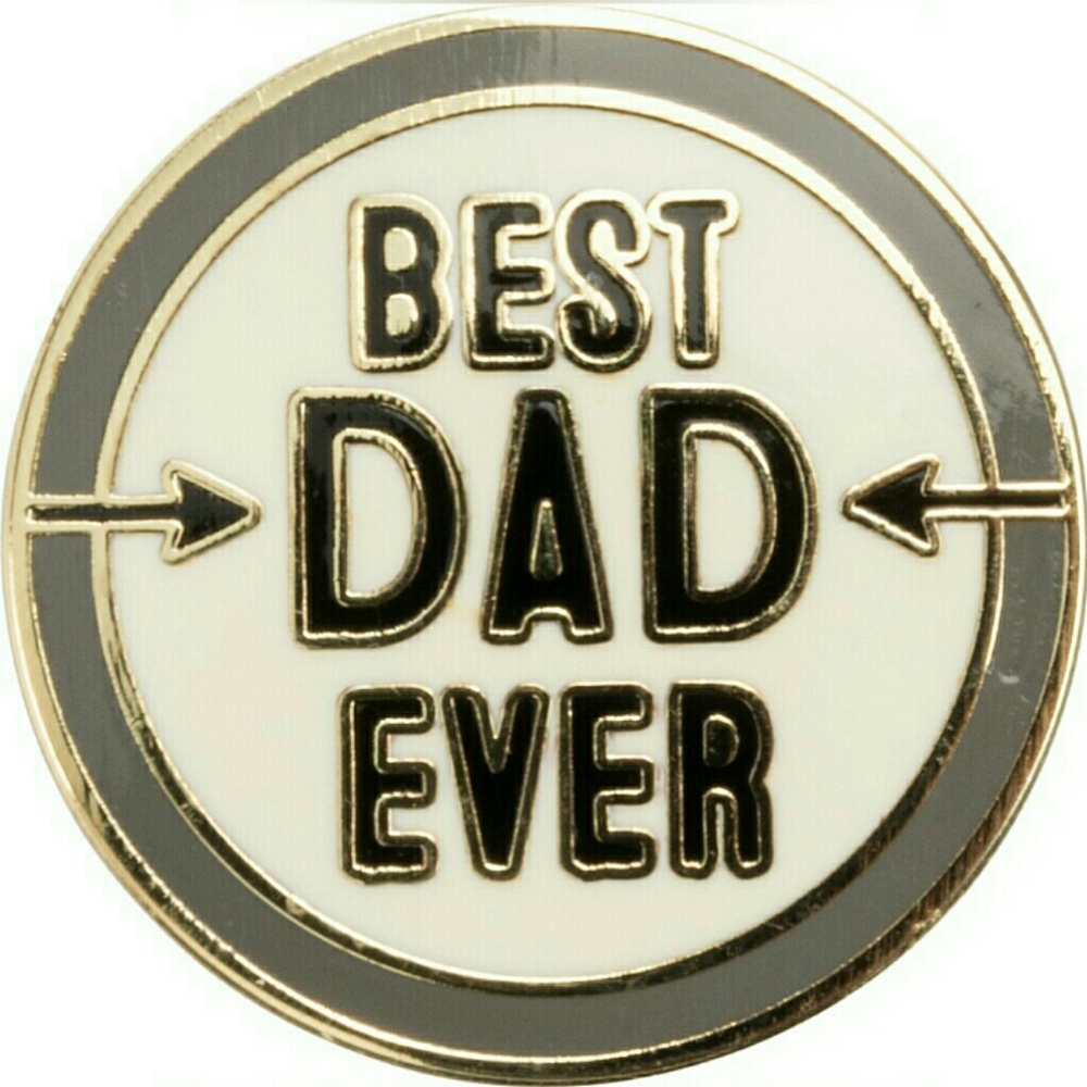 Best dad ever enamel pin